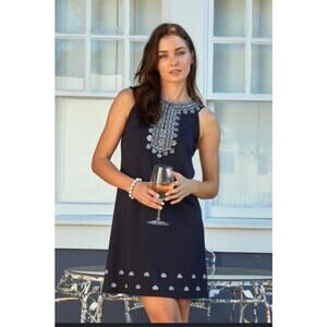 NWT Cabana Life Black & Silver Resort Wear UV Protection‎ 50+ Dress Size Small